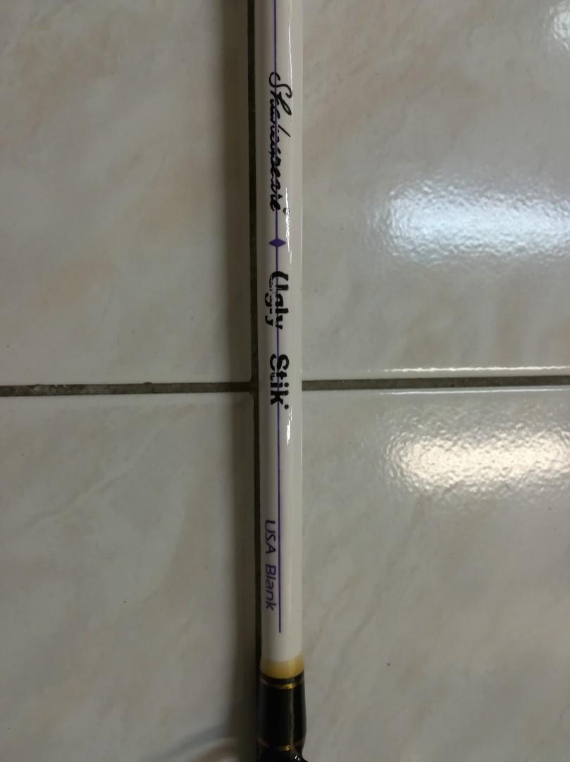 Shakespeare Ugly Stik White Tiger SS204 fishing rod, Sports Equipment,  Sports & Games, Billiards & Bowling on Carousell