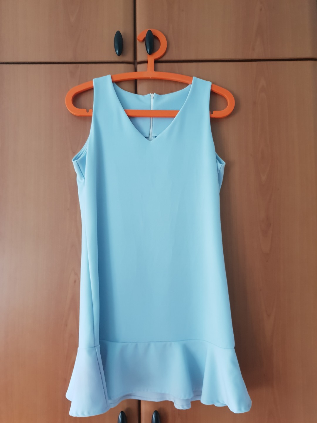 simple baby blue dress