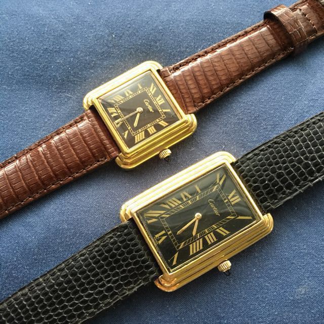 Sold Rare 1970s Cartier Tank Couple Watch Manual Wind Luxury Watches On Carousell