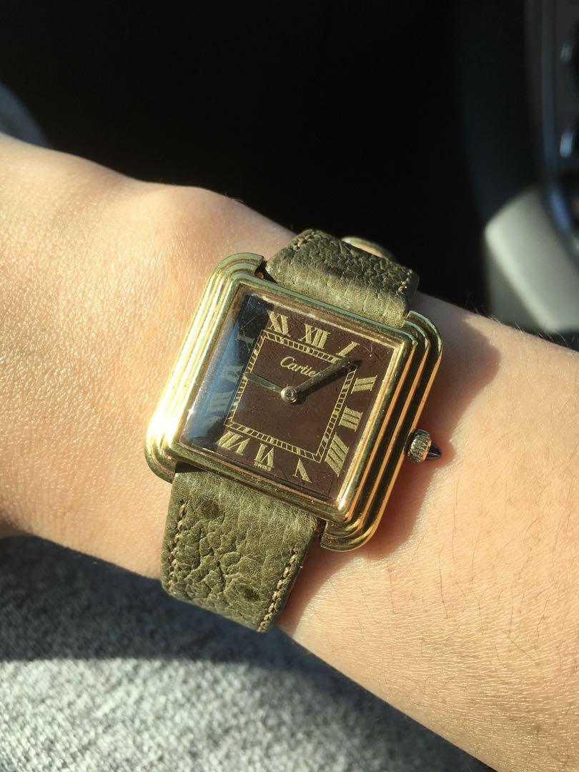 Rare Cartier Tank Manual Wind Vintage 