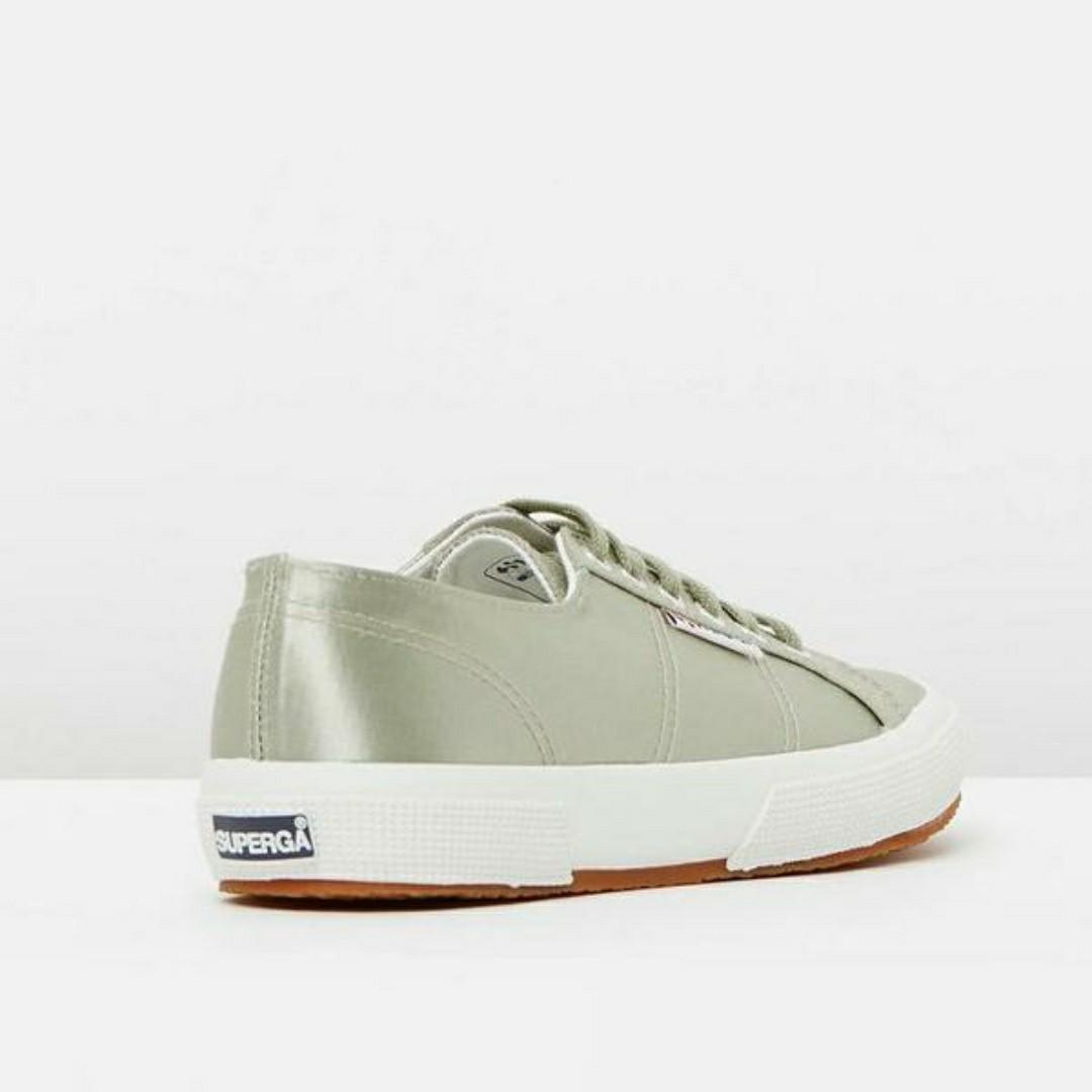 Superga 2750 Satin Green Mint Women s Fashion Footwear