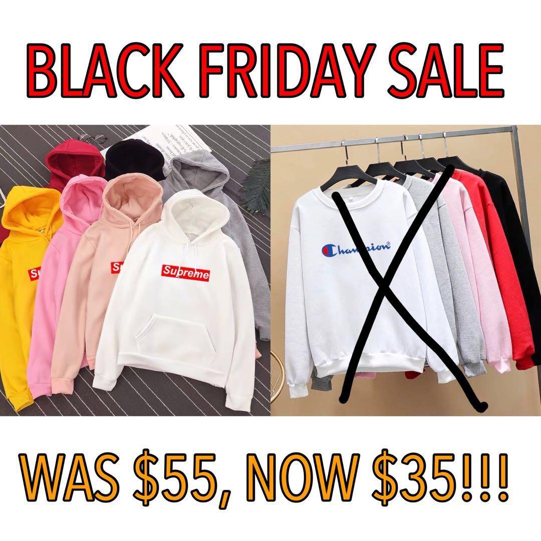 supreme hoodie black friday