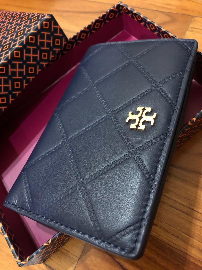 Tory burch georgia deals slim medium leather wallet