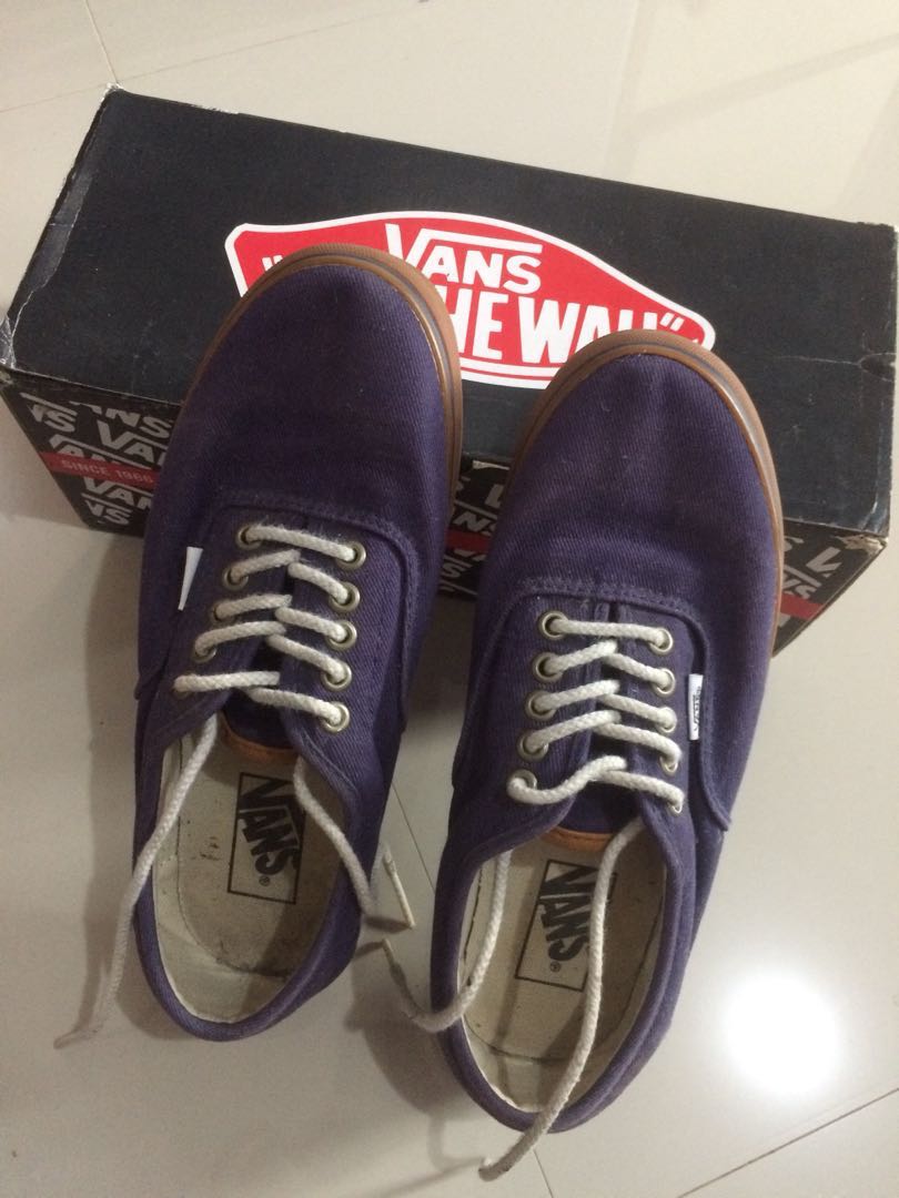 purple vans gum sole