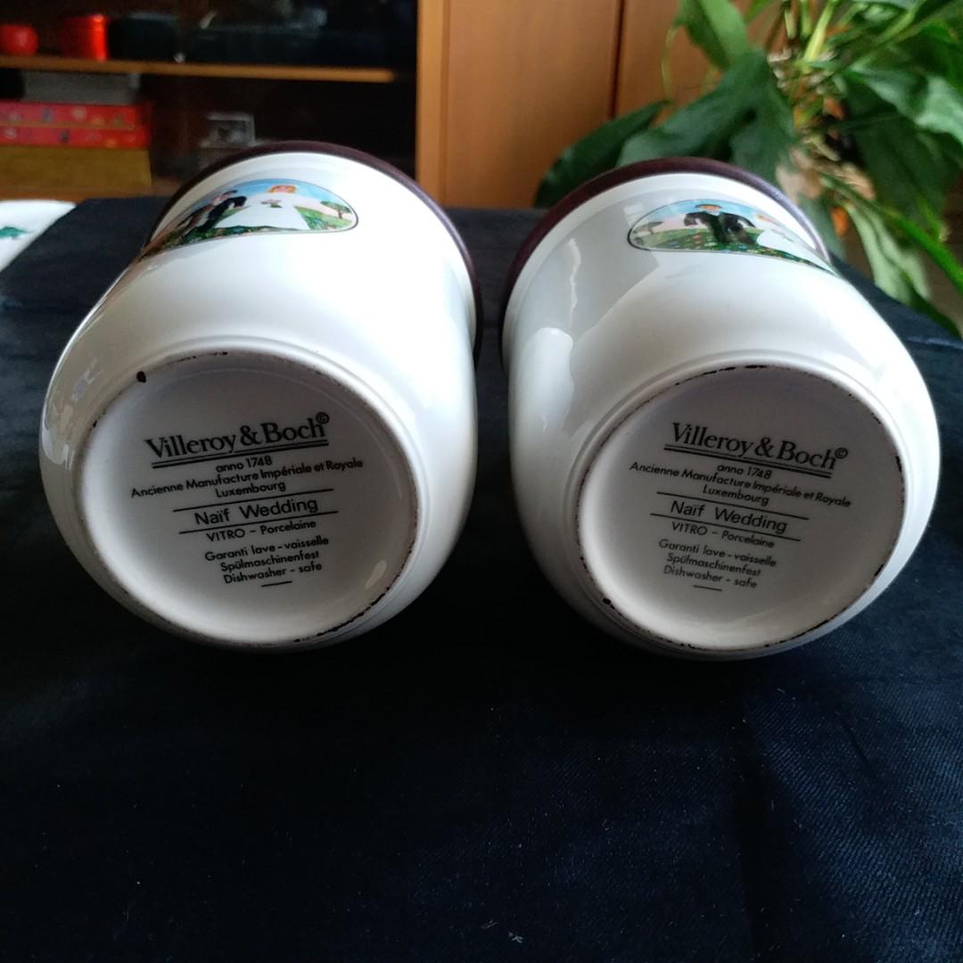 Villeroy & Boch Naif Wedding storage jars with lid (2), Furniture
