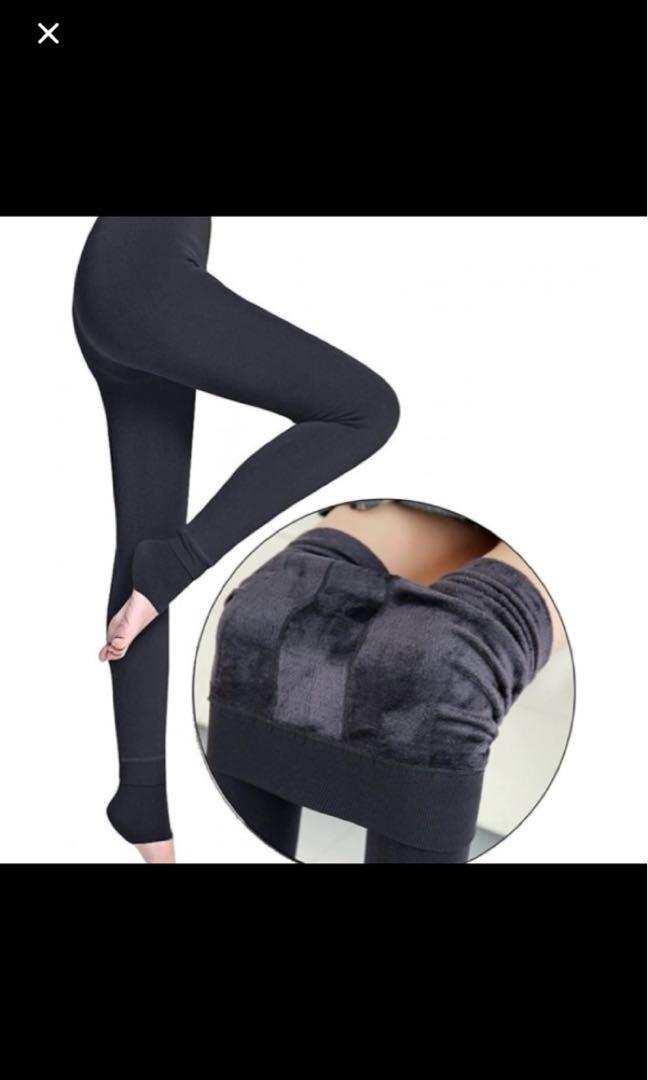Winter thermal leggings (BLACK & NUDE), Women's Fashion, Bottoms, Other  Bottoms on Carousell