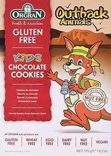 ORGRAN Outback Animals Chocolate Cookies