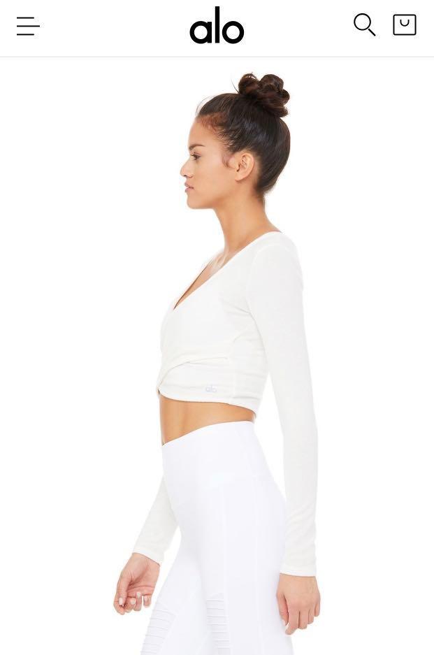 Amelia luxe long discount sleeve crop