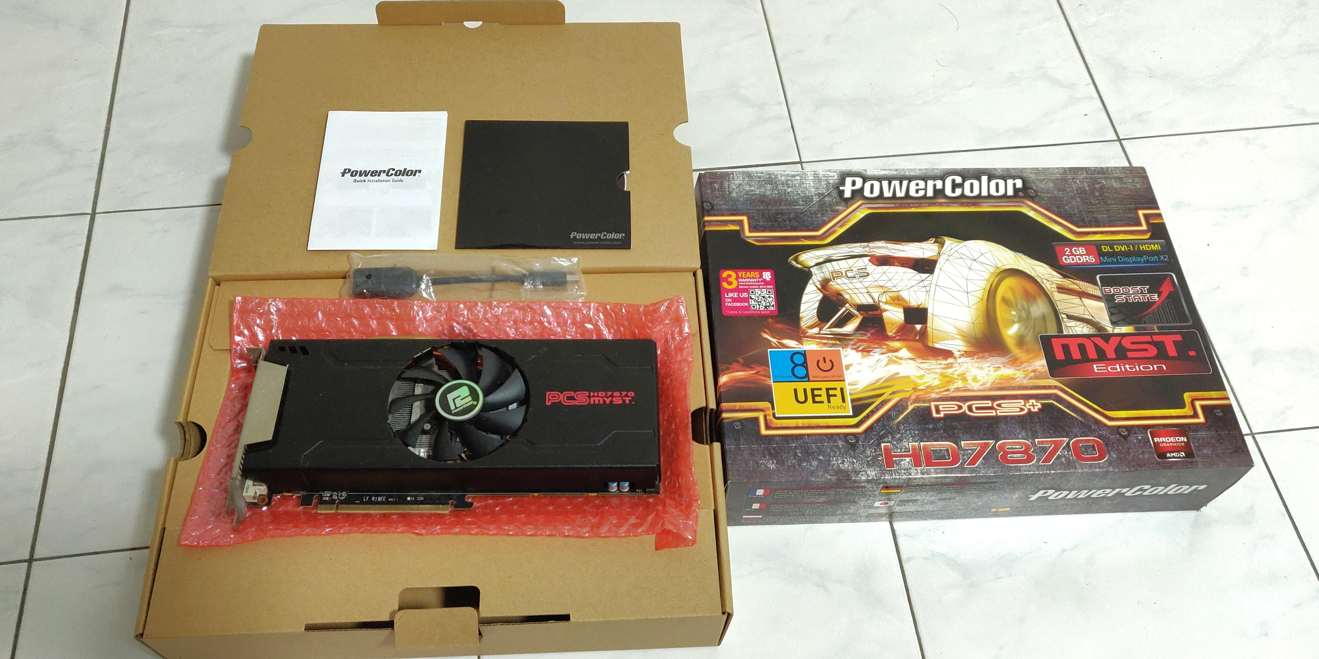Amd Radeon 7870 Myst Edition Electronics Computer Parts Accessories On Carousell