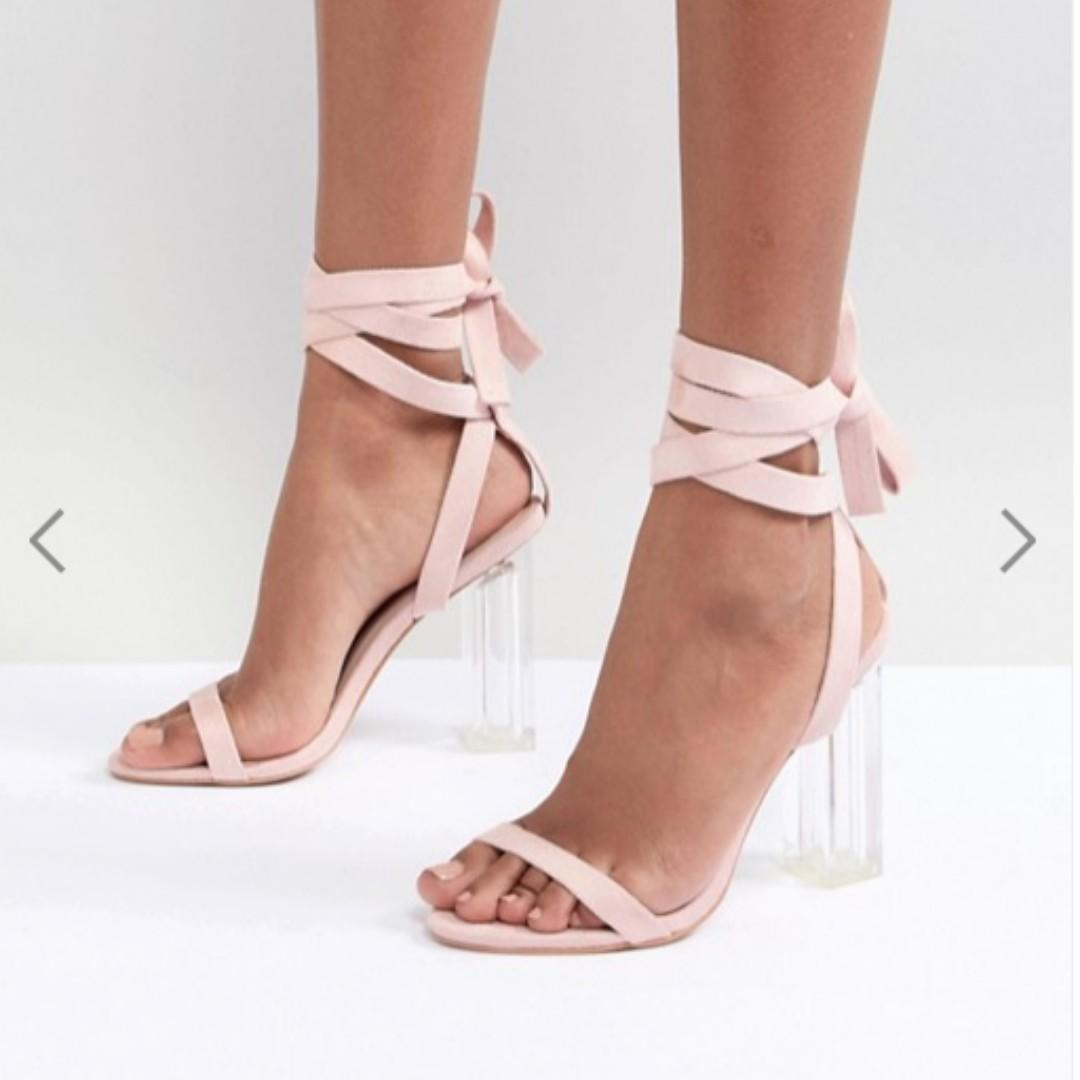 Clear heels size 3 outlet
