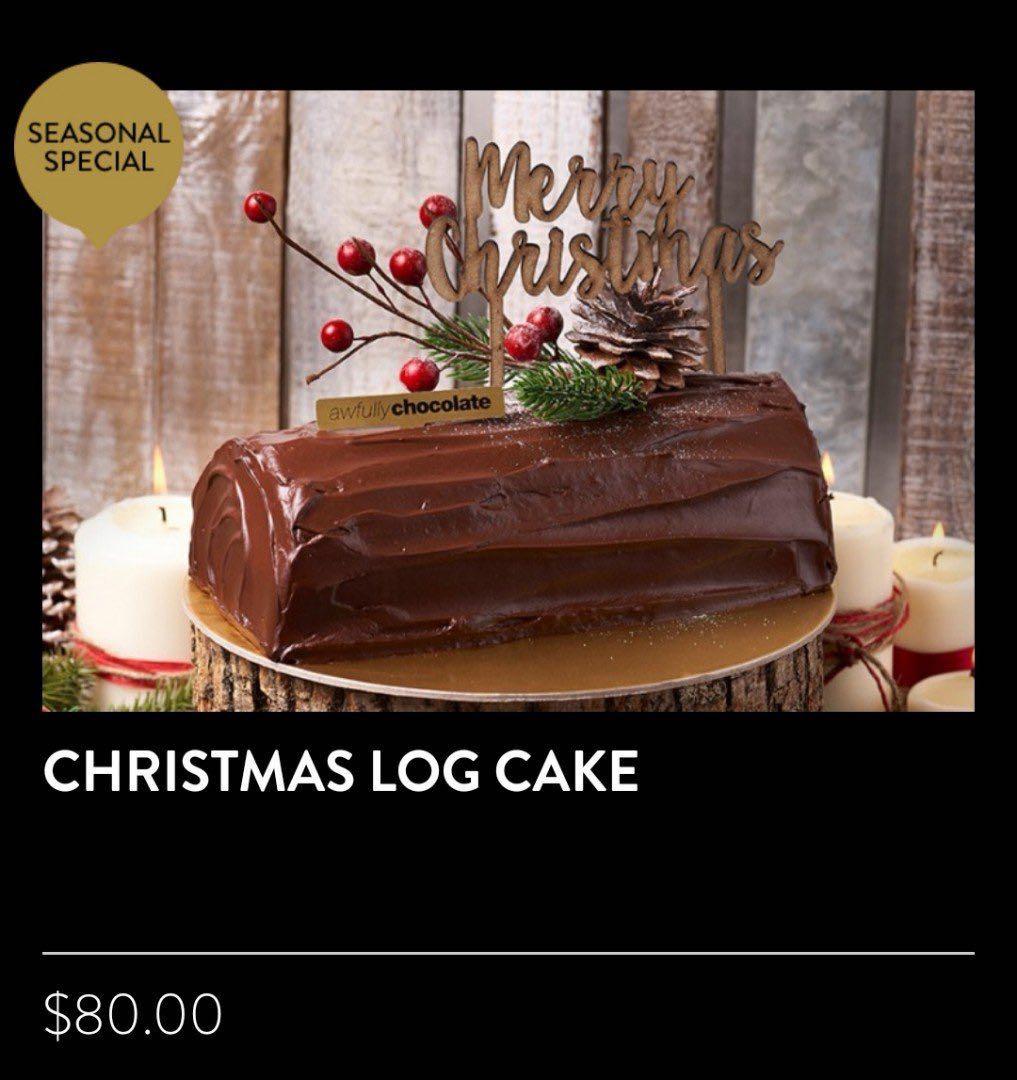 Awfully Chocolate Christmas Cakes Voucher Everything Else On Carousell