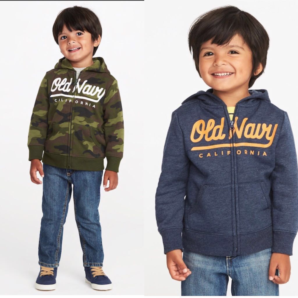 Bn Old Navy Toddler Boy Logo Fleece Camo Hoodie Jacket 18 24mths 2 Years Babies Kids Boys Apparel 1 To 3 Years On Carousell