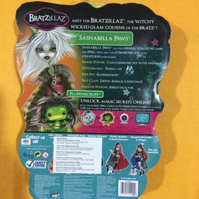 Bratzillaz - Glam gets Wicked -I Communicate With Animals - Sashabella Paws  Doll