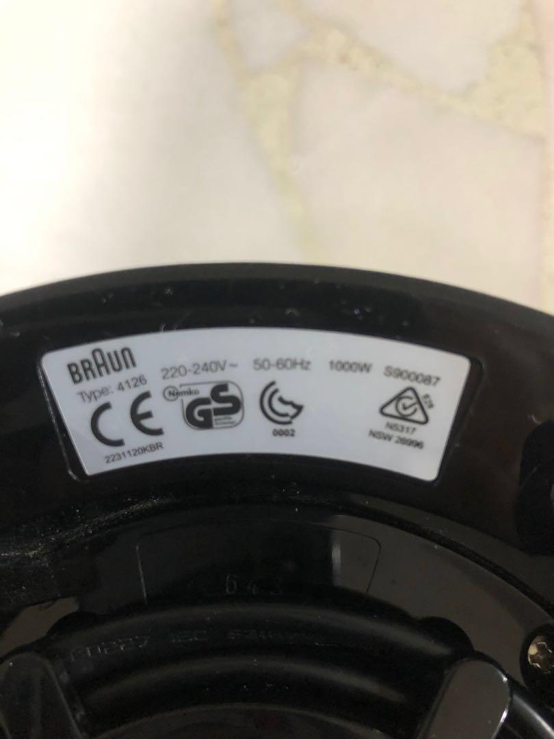 Braun 4126 blender mixer grinder juicer all in 1 Kenwood De’Longhi