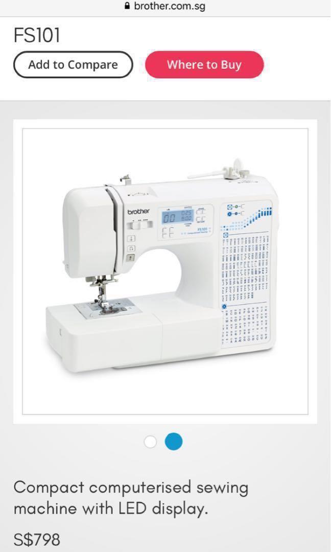 Brother FS101 Computerised Sewing Machine , TV & Home Appliances