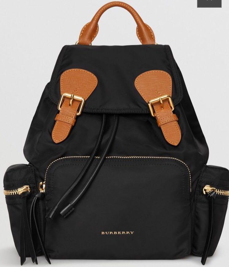 Burberry The Medium Rucksack in Technical Nylon Leather