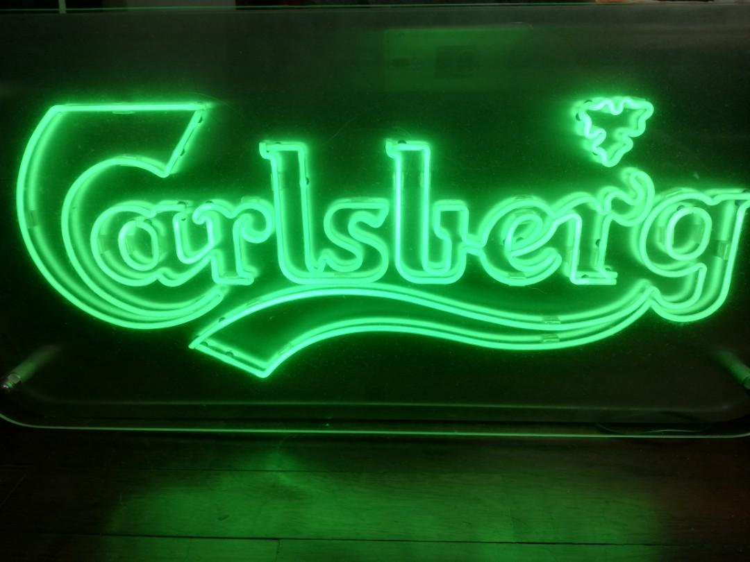 新品【カールスバーグ】ネオンサイン 電飾 ネオン管 非売品 レア カールスバーグ Carlsberg ネオン管 ネオンライト ネオンサイン