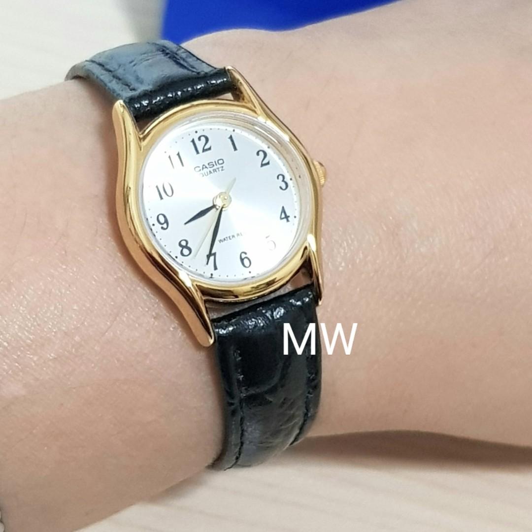 Casio Original Ladies Leather Quartz Watch Ltp 1094q 7b2 Brand New Women S Fashion Watches Accessories Watches On Carousell