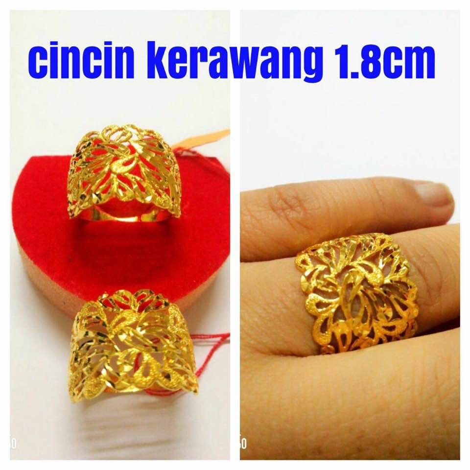 Cincin Emas 916 Women S Fashion Jewellery On Carousell Selain baju baru warna warni, handbag dan kasut, aksesori yang popular pada musim perayaan buat kaum wanita adalah. cincin emas 916