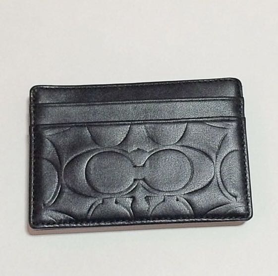Coach Card Holder with money clip, Men's Fashion, Watches & Accessories