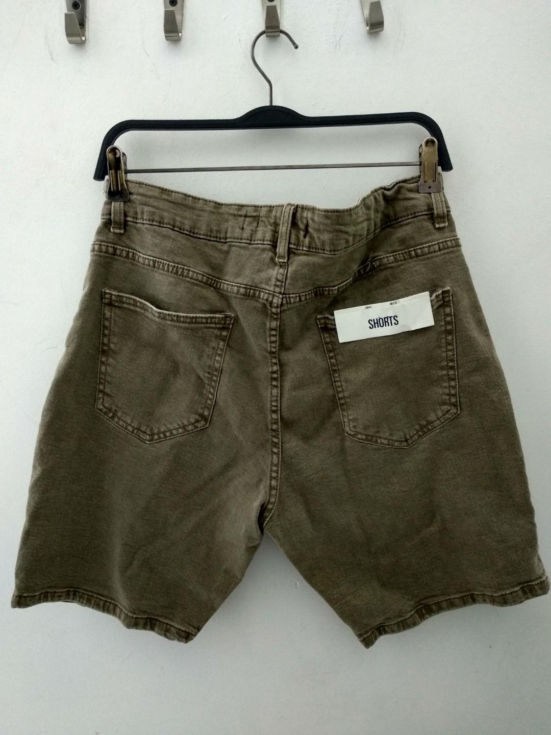 Denim Short Pull Bear Original Fesyen Pria Pakaian Bawahan Di Carousell 