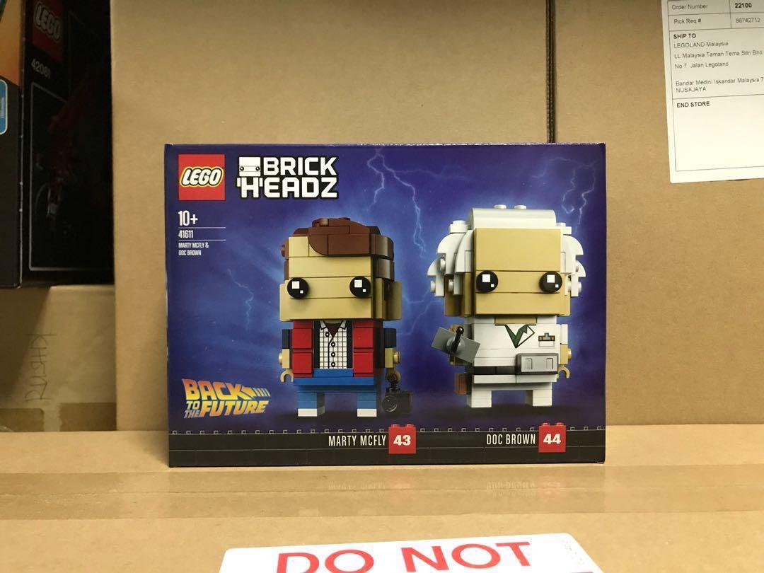 back to the future lego brickheadz