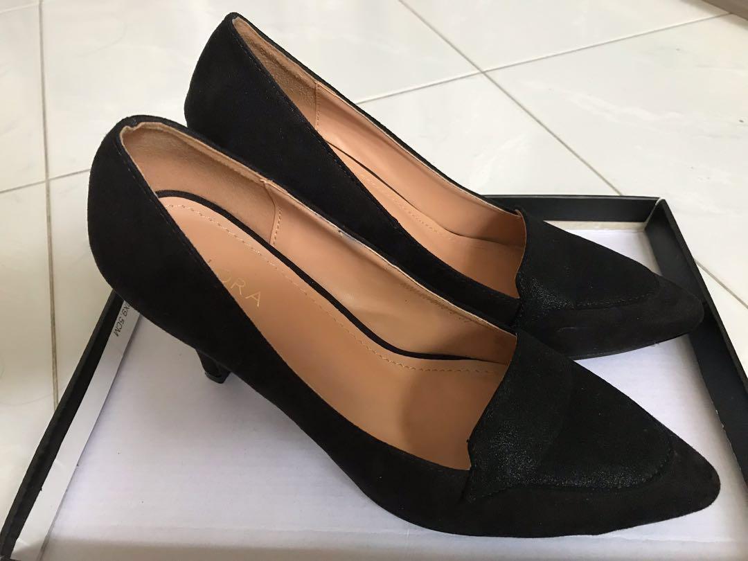 Elegant black Mid-heels, Women's 