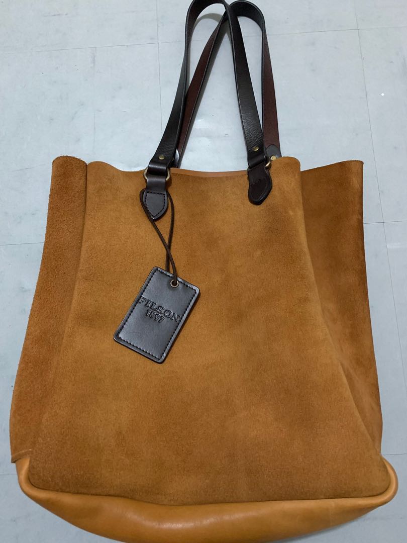 Filson rugged suede tote Carousell