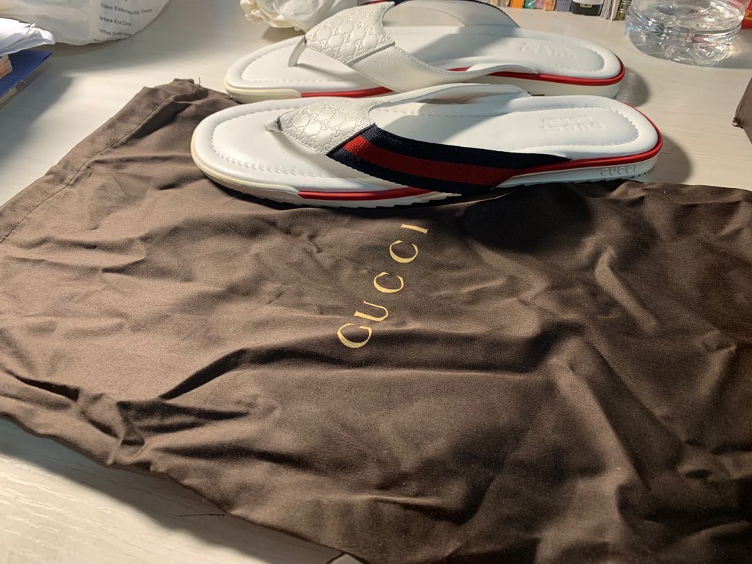 gucci flip flops size 12