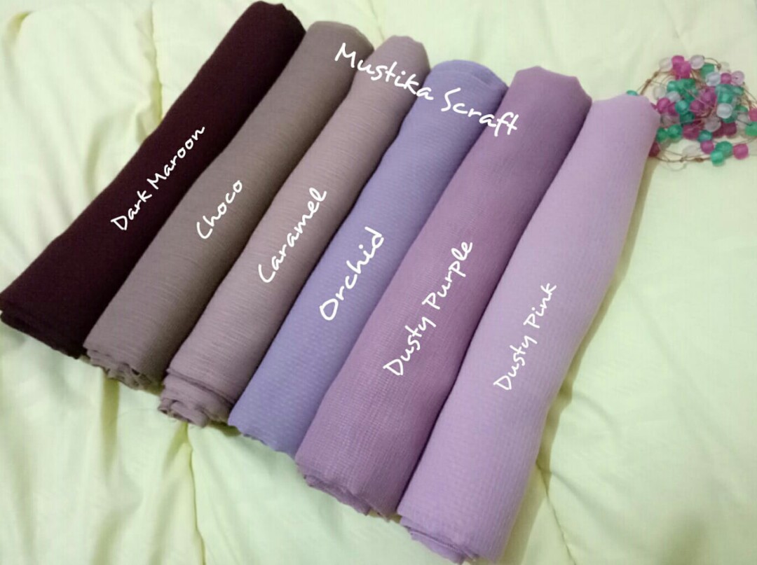 Hijab Square 115115 Bahan Corn Skin Dan Rubycorn Womens Fashion