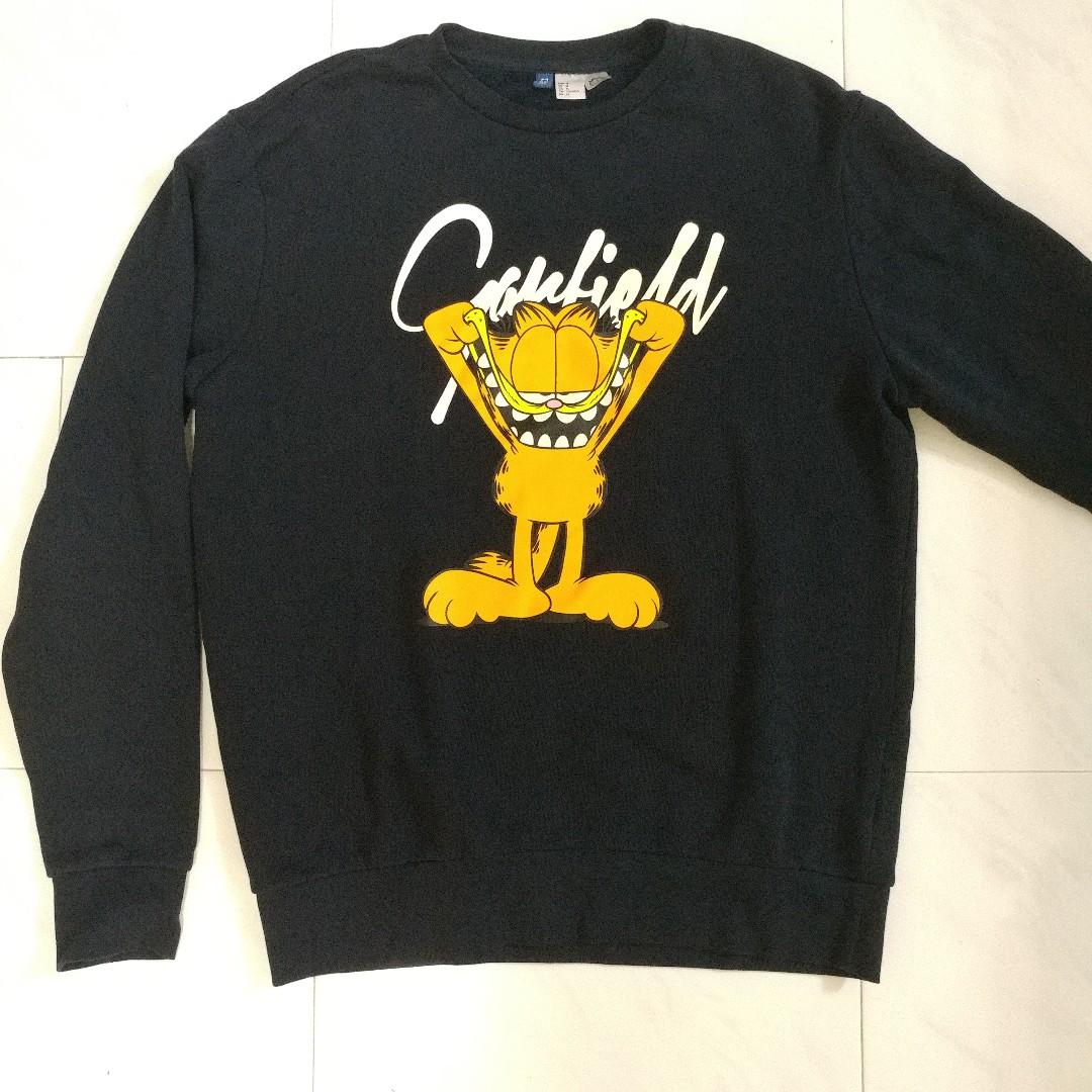 h&m garfield sweatshirt