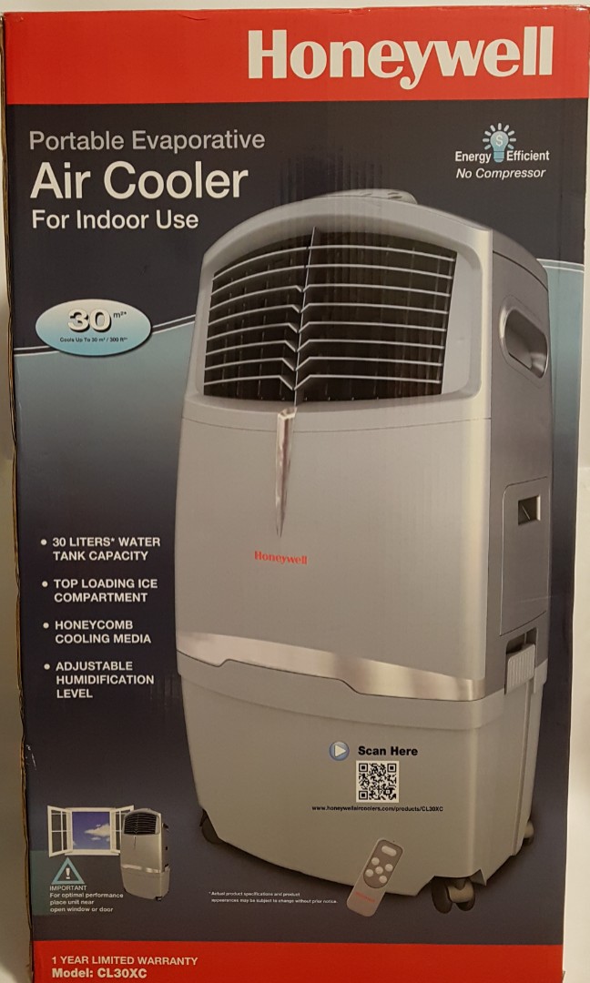 Honeywell CL30XC Evaporative Air Cooler Used TV Home