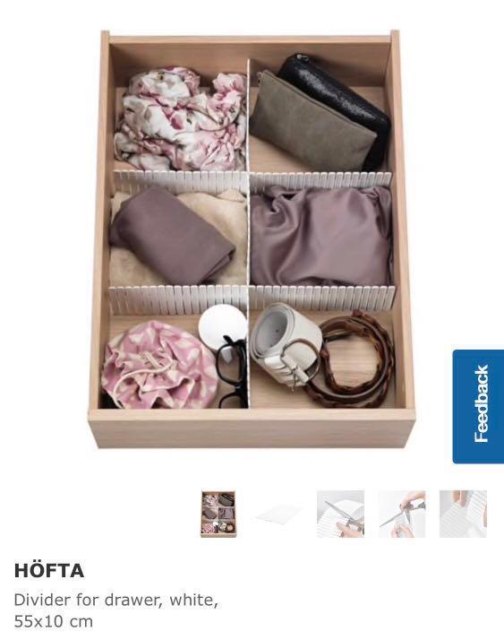 Ikea Drawer Divider Organiser Furniture Shelves Drawers On