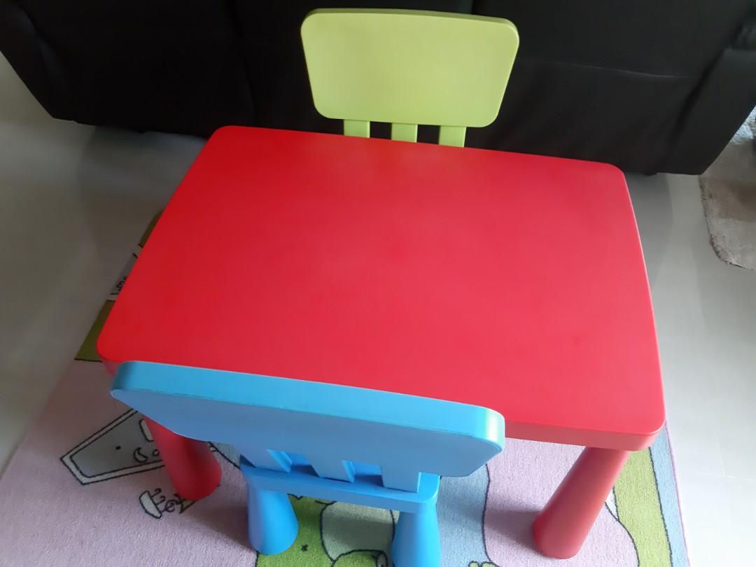 Ikea kid table and chair, Babies & Kids, Baby Nursery & Kids Furniture, Kids' Tables & Chairs on