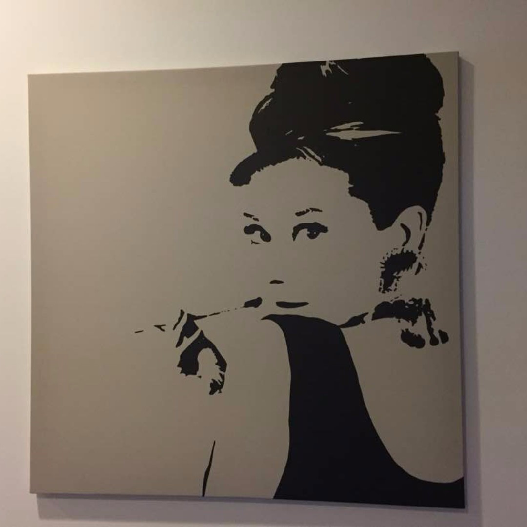 Ikea Pjatteryd Picture Audrey Hepburn 90x90 Cm Design Craft Artwork On Carousell