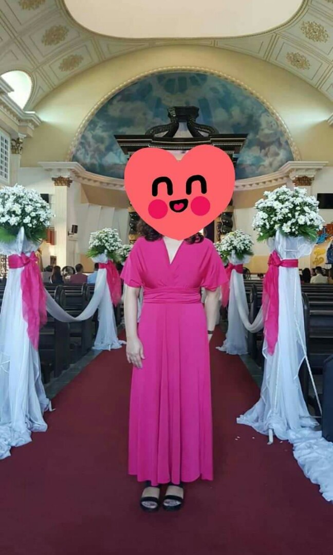Fuschia pink infinity dress on sale