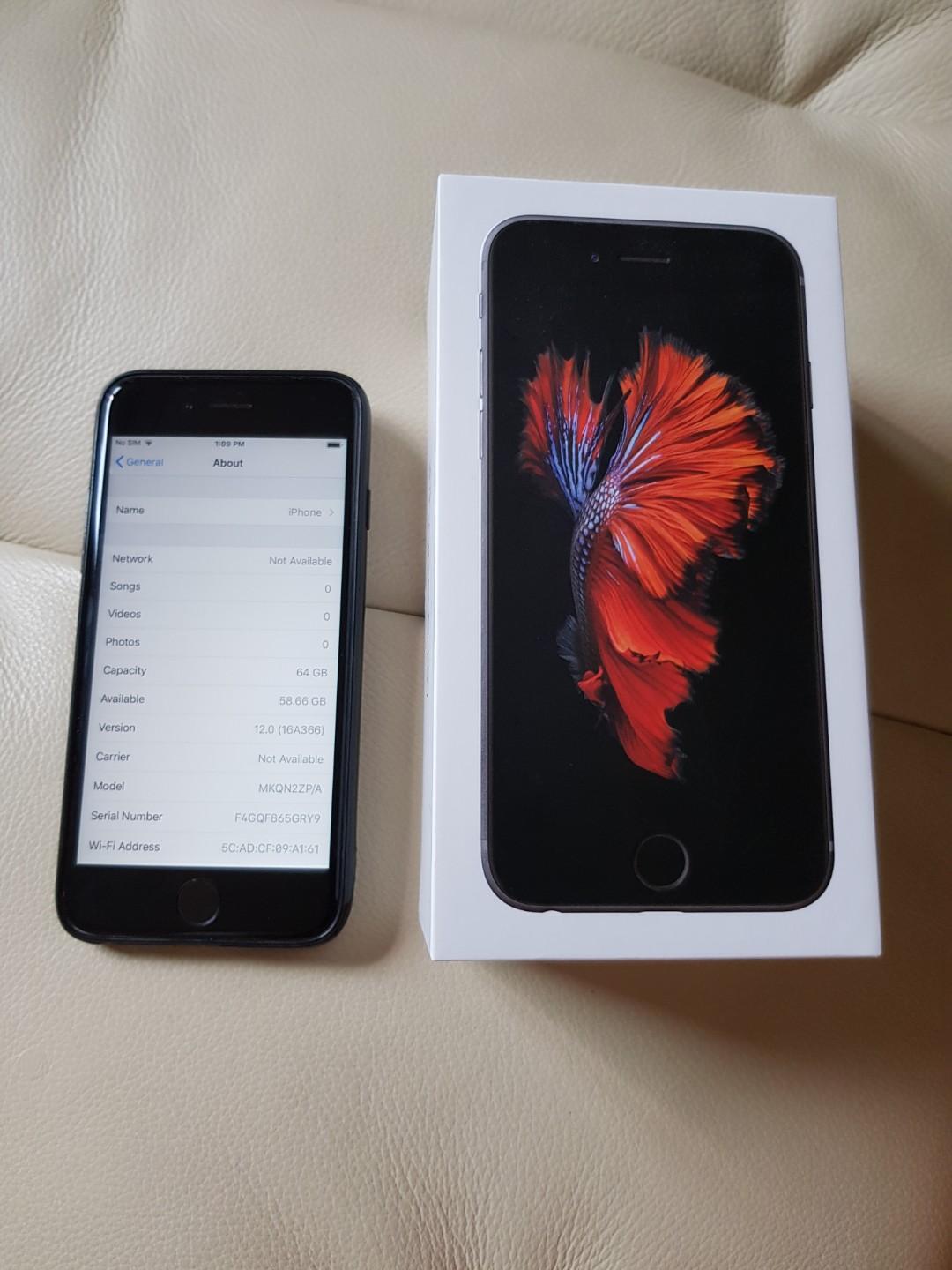 Iphone 6s 64gb Black Battery Replaced Last Year Mobile Phones Tablets Iphone Iphone 6 Series On Carousell