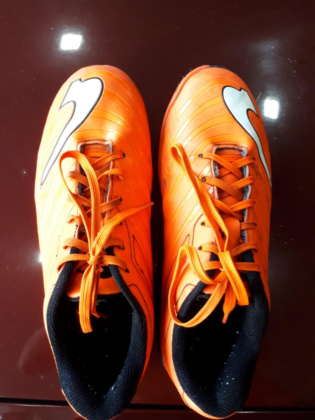 Kronos futsal shoes boots orange fashion non marking Men s Fashion Footwear Sneakers on Carousell