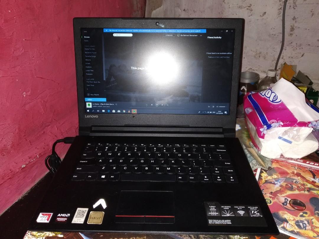 Laptop Lenovo V110 Amd A9 Elektronik Komputer Laptop Di Carousell