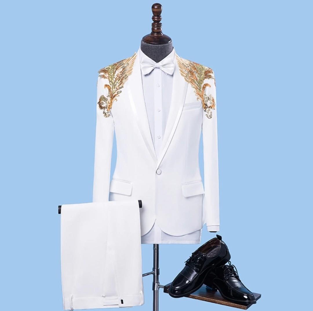 White on sale suit coats
