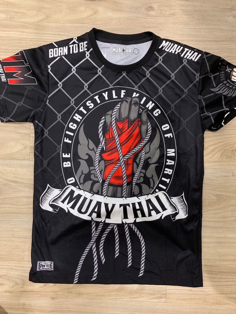 Mens Casual Full Contact Thailand Martial Arts Rule Out T-Shirt. Muay Thai