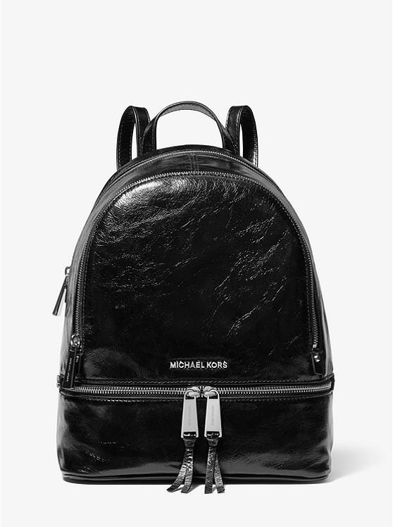 rhea medium crinkled calf leather backpack