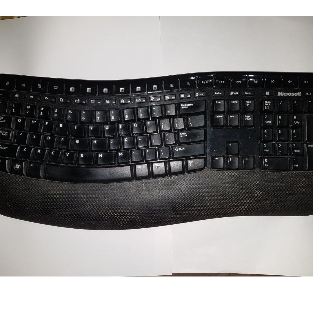 Microsoft wireless comfort keyboard 5000 mouse computers tech