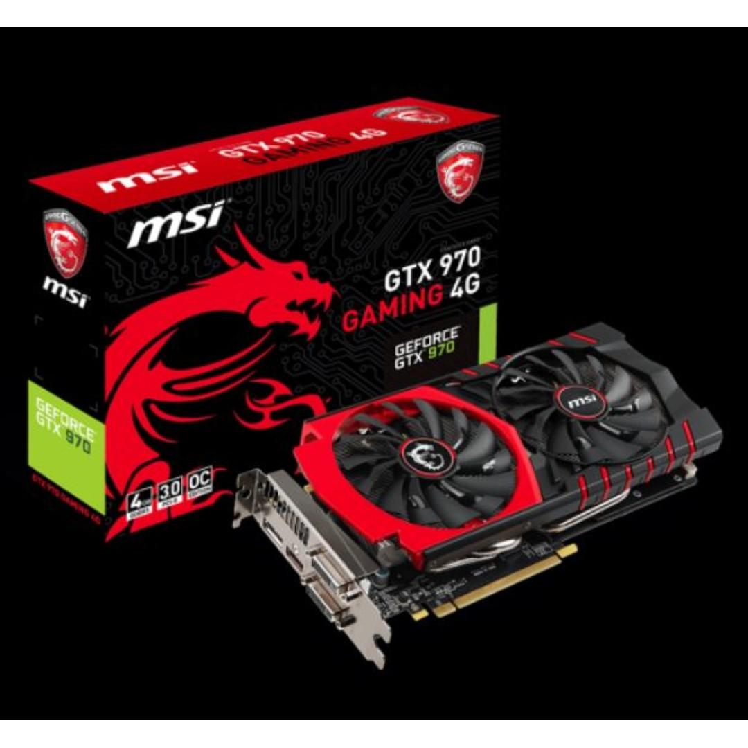 Msi Gtx 970 Gaming 4g Electronics Computer Parts Accessories On Carousell