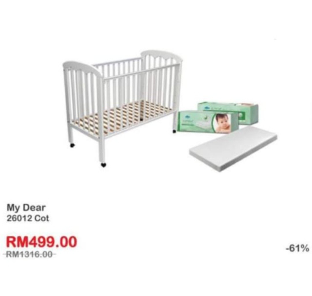 My Dear Baby Cot Comfy Baby Mattress Babies Kids Cots Cribs On Carousell