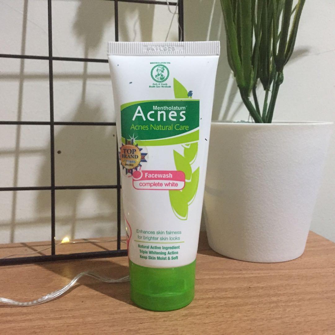 Acnes natural care complete deals white face wash