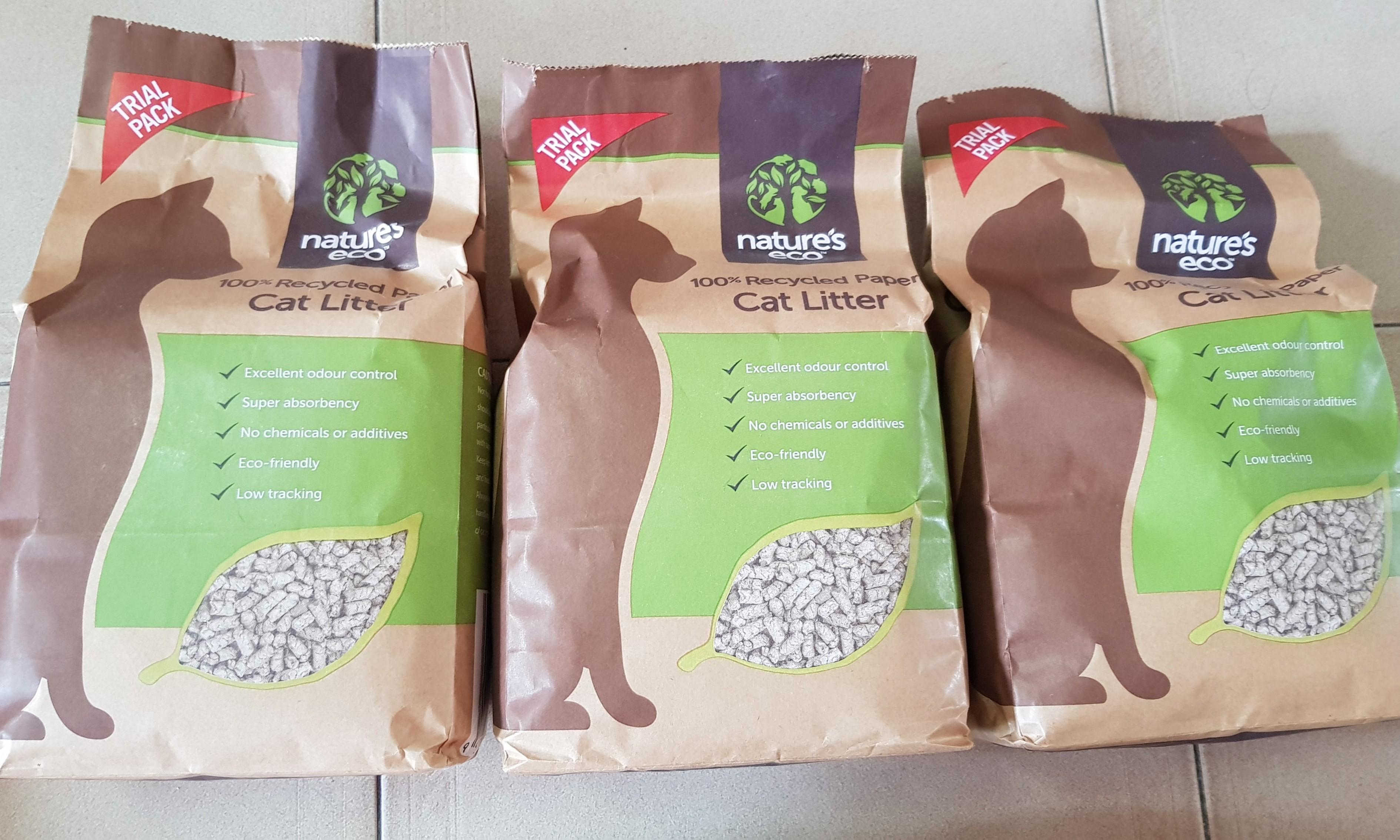 Nature Eco 100 Recycled Paper Cat Litter Pet Supplies For Cats