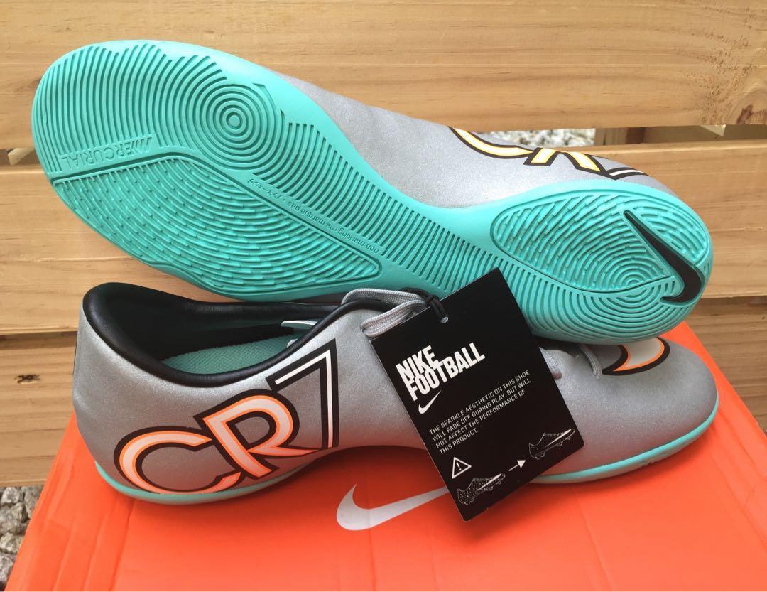 Nike Cr7 Mercurial Victory V Ic Metallic Silver Hyper Turquoise