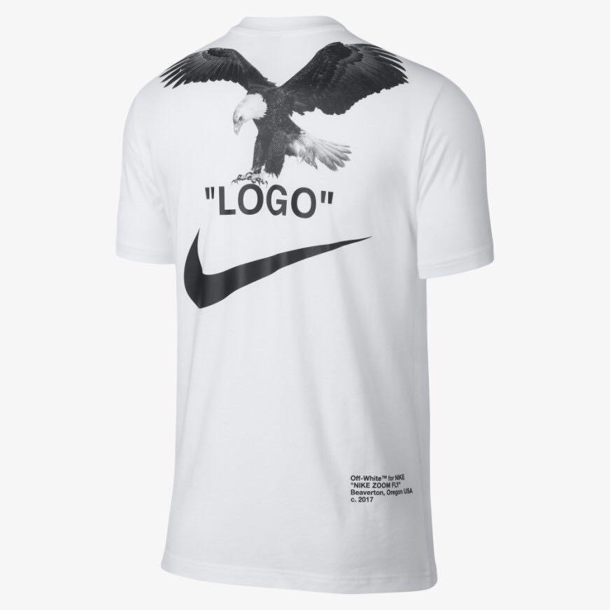 nike off white logo t shirt