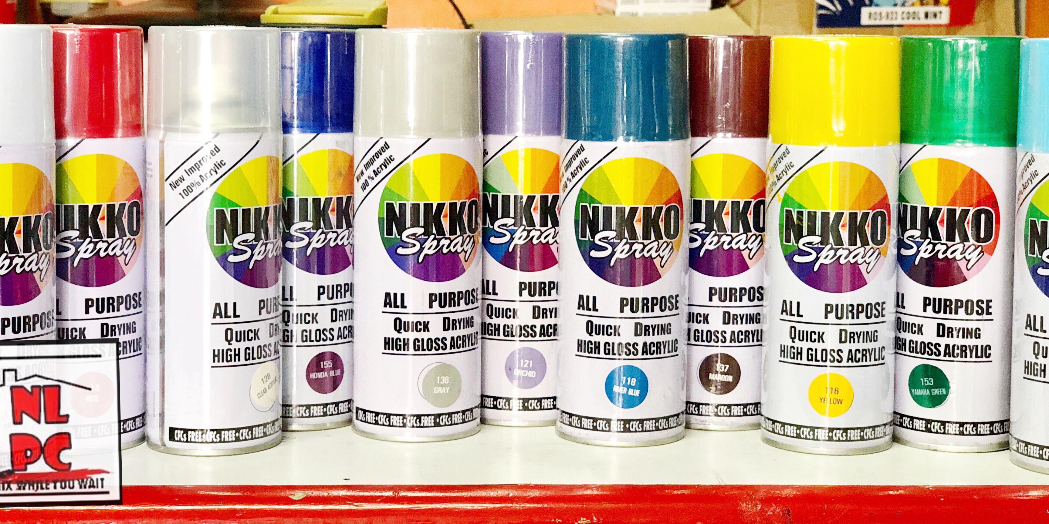 Nikko Spray Paint Color Chart